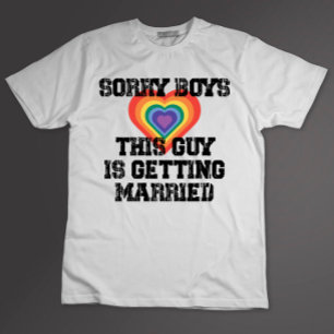 この男が結婚するんですって! ごめんね、男子たち 同性婚 Tシャツ