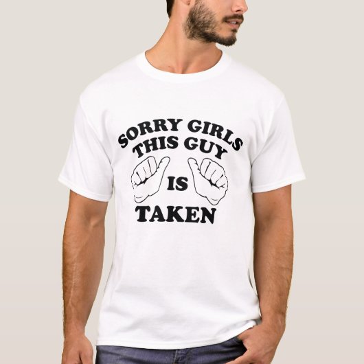 この男が連れて行かれて申し訳ない Tシャツ (正面)