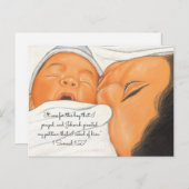 この男の子のために祈私はハガキの生まれだけで生まれたばかりのす ポストカード (正面/裏面)