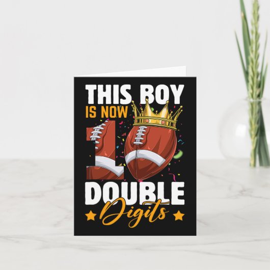 この男の子は今10ダブルデジットサッカー10年Ol カード (正面)