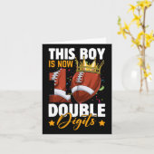 この男の子は今10ダブルデジットサッカー10年Ol カード (黄色い花)