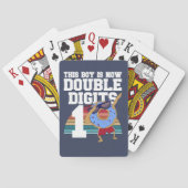 この男の子は今、2桁のおもしろい10誕生日 トランプ (裏面)