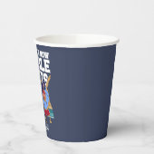 この男の子は今、2桁のおもしろい10誕生日 紙コップ (左)