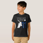 この男の子は11ヒット – 野球11時間の誕生日 Tシャツ (正面フル)