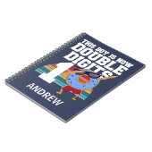 この男の子は2桁おもしろい10誕生日 ノートブック (左側)