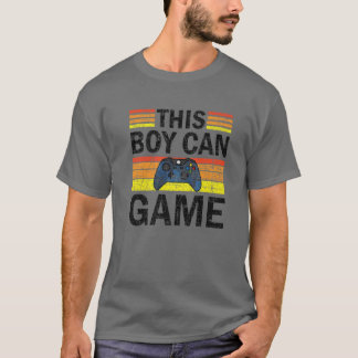 この男の子は80sのおもしろいレトロビデオゲームコンをゲームできる tシャツ
