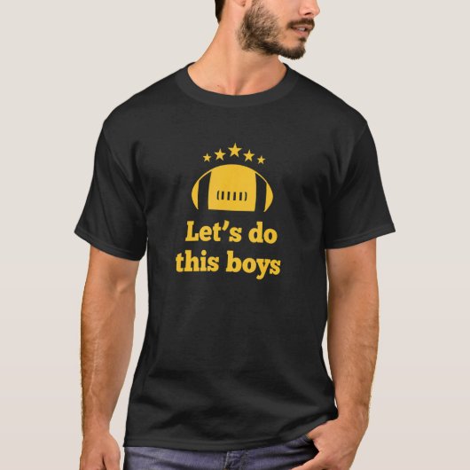 この男の子達をサッカーにしよう Tシャツ (正面)