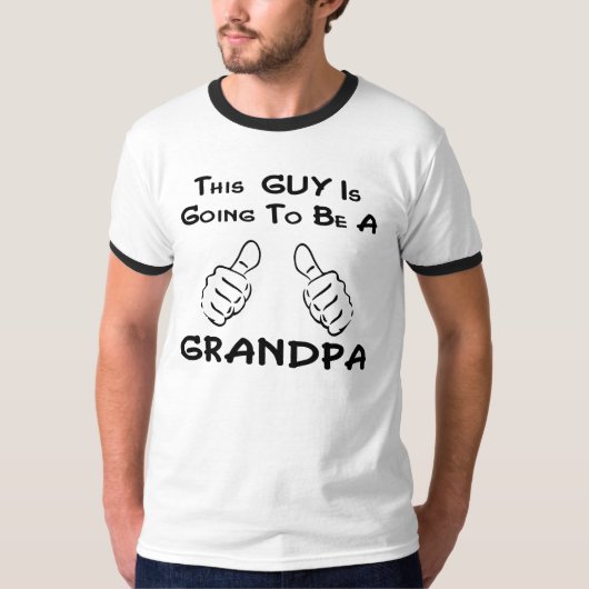 この男はおじいちゃんになる Tシャツ (正面)