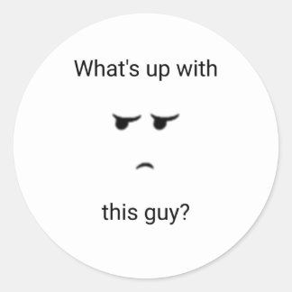 この男はどうした？シール ラウンドシール