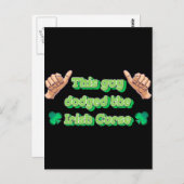 この男はアイルランドの呪いを免れた ポストカード (正面/裏面)