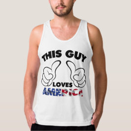 この男はアメリカが大好きだ Tシャツ