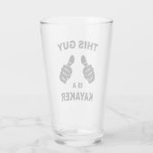 この男はカヤーカーだ タンブラーグラス (裏面)