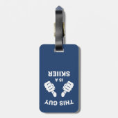 この男はスキーヤーだ ラゲッジタグ (裏面縦)