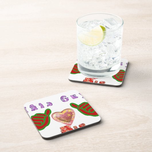 この男はビッグ・ギフト・アートプリントが大好き コースター (右側)