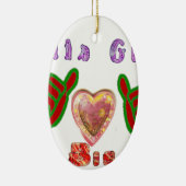 この男はビッグ・ギフト・アートプリントが大好き セラミックオーナメント (右)