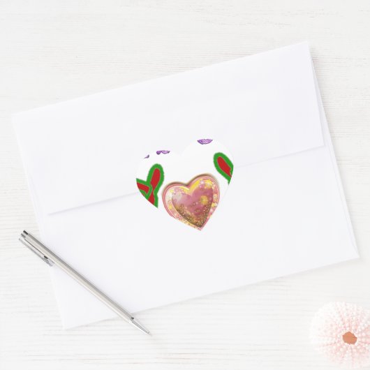 この男はビッグ・ギフト・アートプリントが大好き ハートシール (封筒)