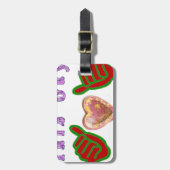 この男はビッグ・ギフト・アートプリントが大好き ラゲッジタグ (正面縦)