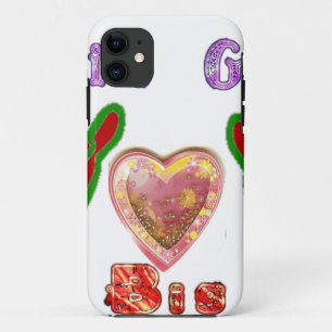 この男はビッグ・ギフト・アートプリントが大好き iPhone 11 ケース