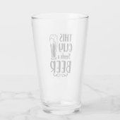 この男はビールが必要！ タンブラーグラス (裏面)