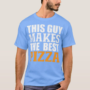 この男はピザの食べ最高の物好きおもしろいPizを作る Tシャツ