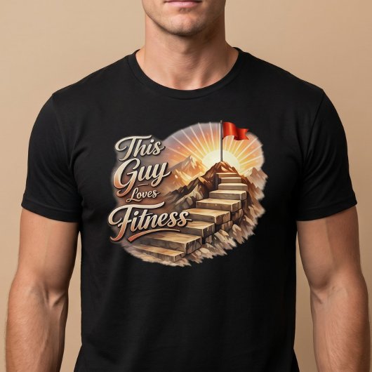 この男はフィットネスが好き Tシャツ