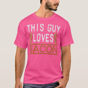 この男はベーコンクリスピー肉豚プレミアム大好き Tシャツ