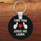 この男はローラのガールフレンドの妻バレンタインを愛している キーホルダー (正面)