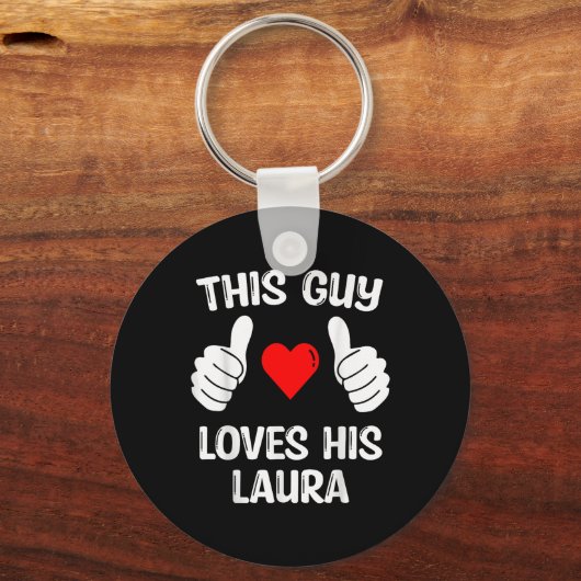 この男はローラのガールフレンドの妻バレンタインを愛している キーホルダー (正面)