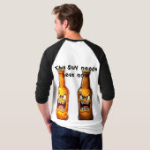 この男は今ビールが飲みたい Tシャツ (裏面フル)