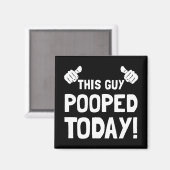 この男は今日ポポおもしろいー マグネット (正面/裏面)