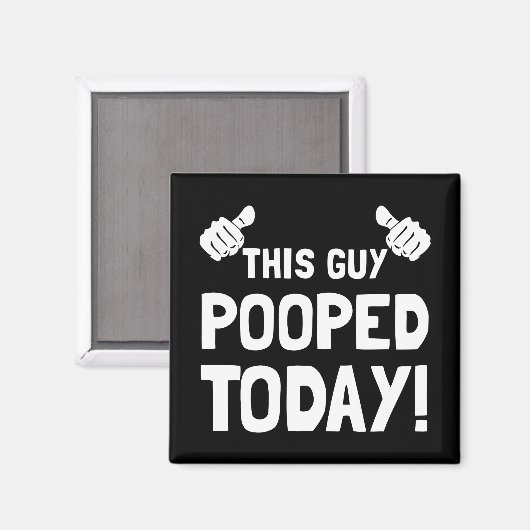 この男は今日ポポおもしろいー マグネット (正面/裏面)