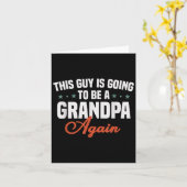 この男は再び新しいおじいさんになおもしろいる カード (黄色い花)