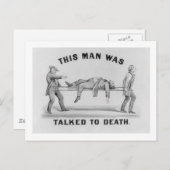 「この男は死に話された」ヴィンテージ写真 ポストカード (正面/裏面)