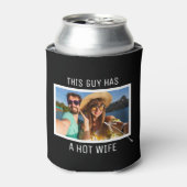 この男は熱い妻を持っている |夫の写真 缶クーラー (缶正面)