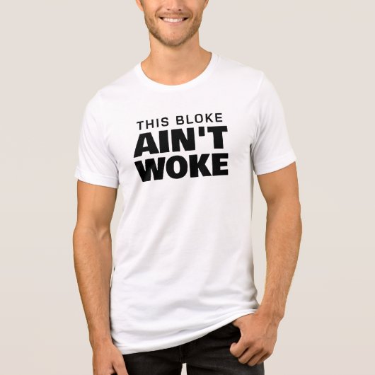 この男は目覚めていない トライブレンドTシャツ (正面)