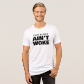 この男は目覚めていない トライブレンドTシャツ (正面全面)
