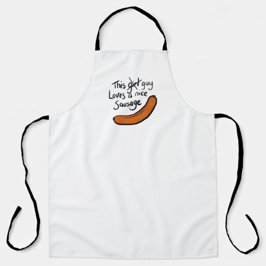 この男は素敵なソーセージが大好き エプロン (正面)