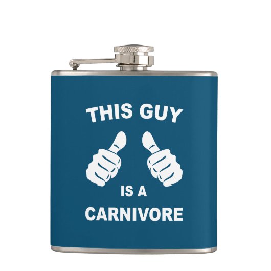 この男は肉食主義者だ フラスク (正面)