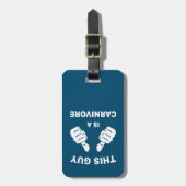 この男は肉食主義者だ ラゲッジタグ (正面縦)