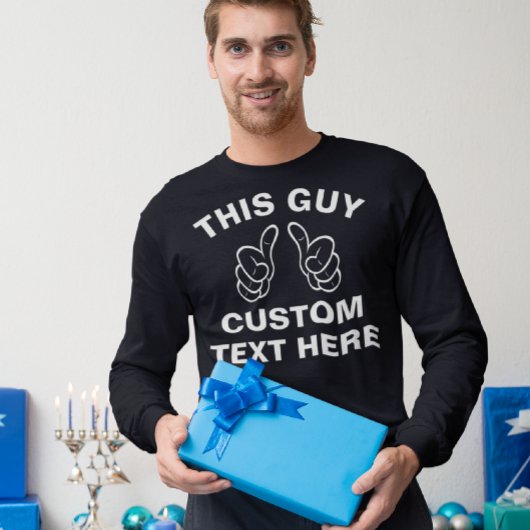 この男は自分の文字をここに追加 Tシャツ