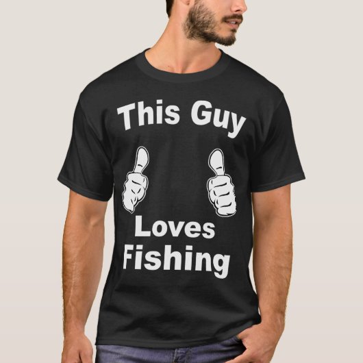 この男は釣り好き Tシャツ (正面)