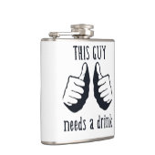 この男は飲み物が必要だ フラスク (右)