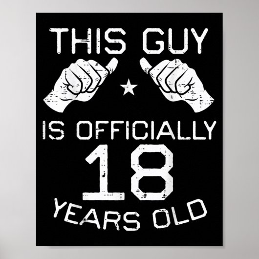 この男は18歳 18歳の誕生日 男性 少年 ポスター (正面)