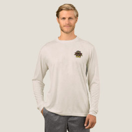 この男性の胸の長離れ袖のT型のために構築 トライブレンドＴシャツ