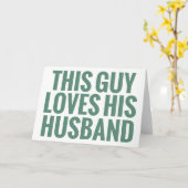 この男性は夫を愛している カード (黄色い花)