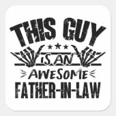 この男素晴らしは義父の日だ スクエアシール (正面)