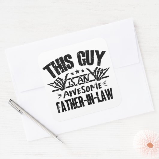 この男素晴らしは義父の日だ スクエアシール (封筒)