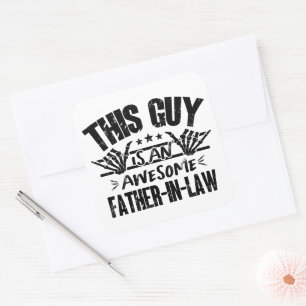 この男素晴らしは義父の日だ スクエアシール