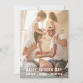 この男1人素晴らしパパおもしろい引用文父の日 カード (裏面)