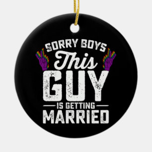 この男、結婚します ゲイ セラミックオーナメント